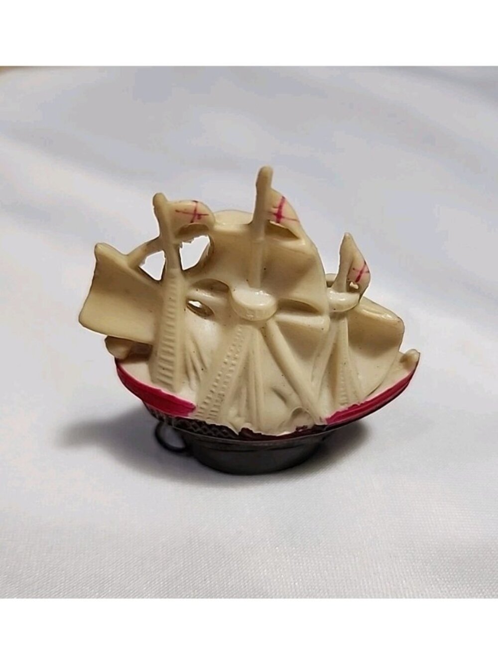 Antique Celluloid Sewing Tape Measure, Cloth Tape Japan SAILING SHIP Nautical
